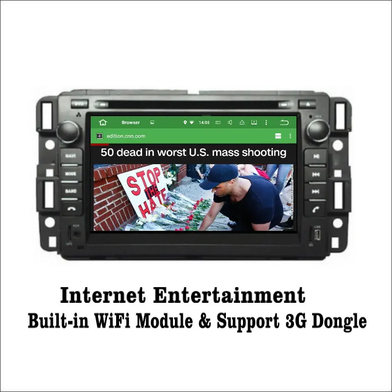 Android 7 1 2G RAM для Chevrolet Suburban/Tahoe Car Radio Аудио Видео Мультимедиа DVD плеер WIFI DVR GPS Navi