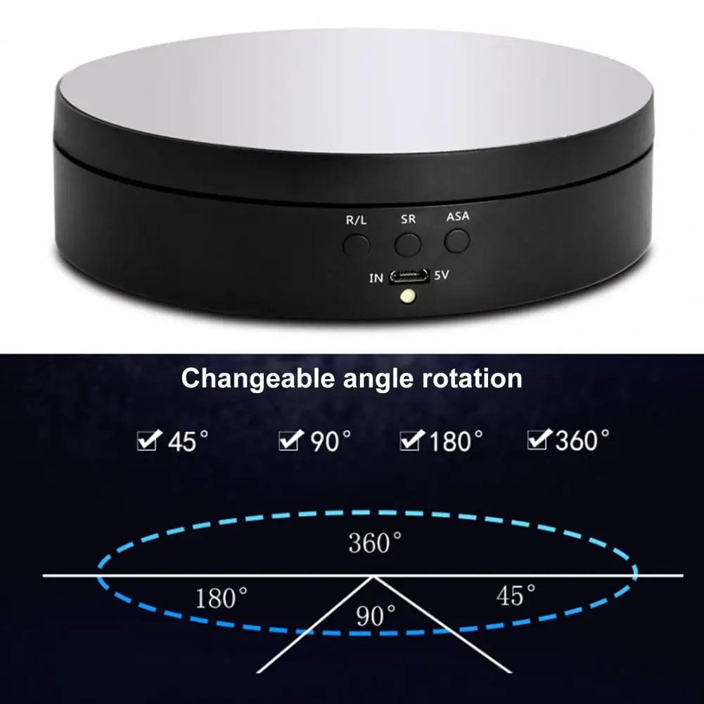 

Electric Rotating Turntable Round Display Holder Stand Intelligent Charging