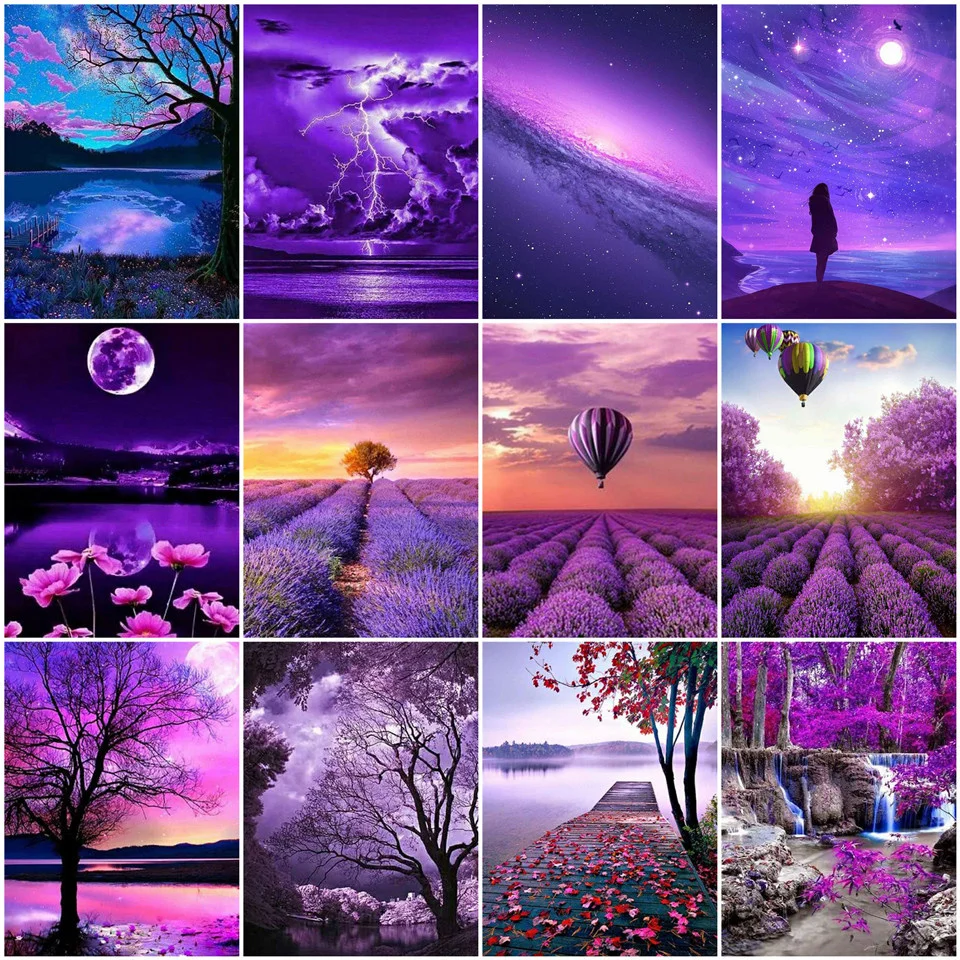 Набор для рисования по номерам на холсте небо абстрактное искусство | Дом и сад