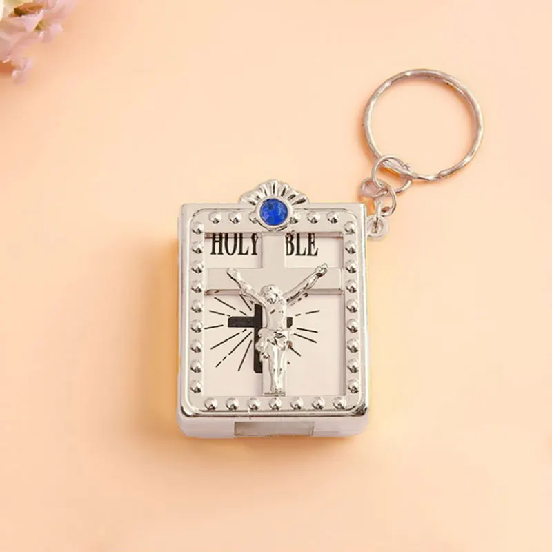 1 шт. цепочка с Иисусом из священной Библии бумажное кольцо для ключей можно