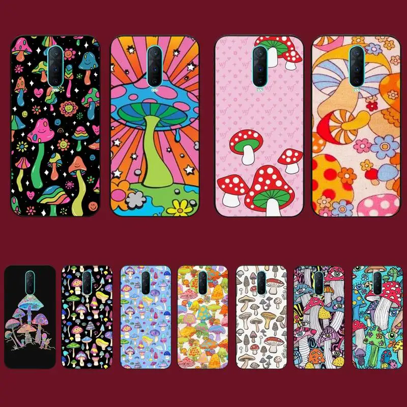 

LVTLV Rainbow Mushrooms Phone Case for Vivo Y91C Y11 17 19 17 67 81 Oppo A9 2020 Realme c3