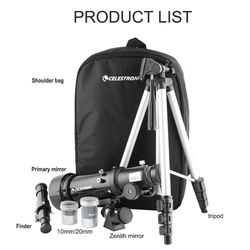 Celestron PowerSeeker 70400 астрономический телескоп компактный портативный штатив Телескопический для начинающих/студентов