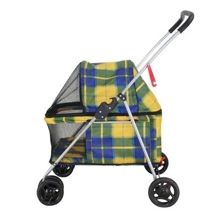 Большая собака коляска четыре колеса светильник и простой складной