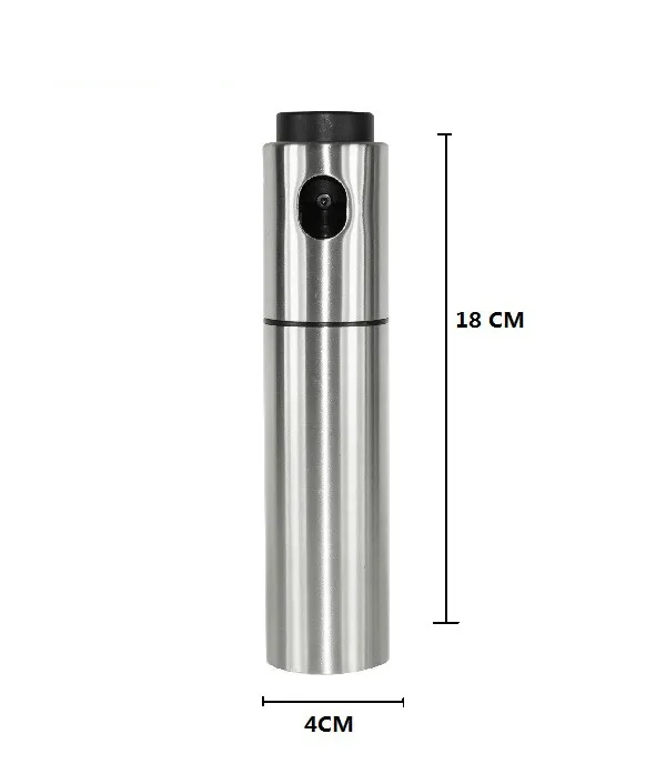 1PCS metal Кухонный распылитель оливкового масла из нержавеющей стали для выпечки, распылитель масла, пустая бутылка для уксуса, диспенсер для масла, для приготовления салата, барбекю, WF713110 - Цвет: 1PCS metal