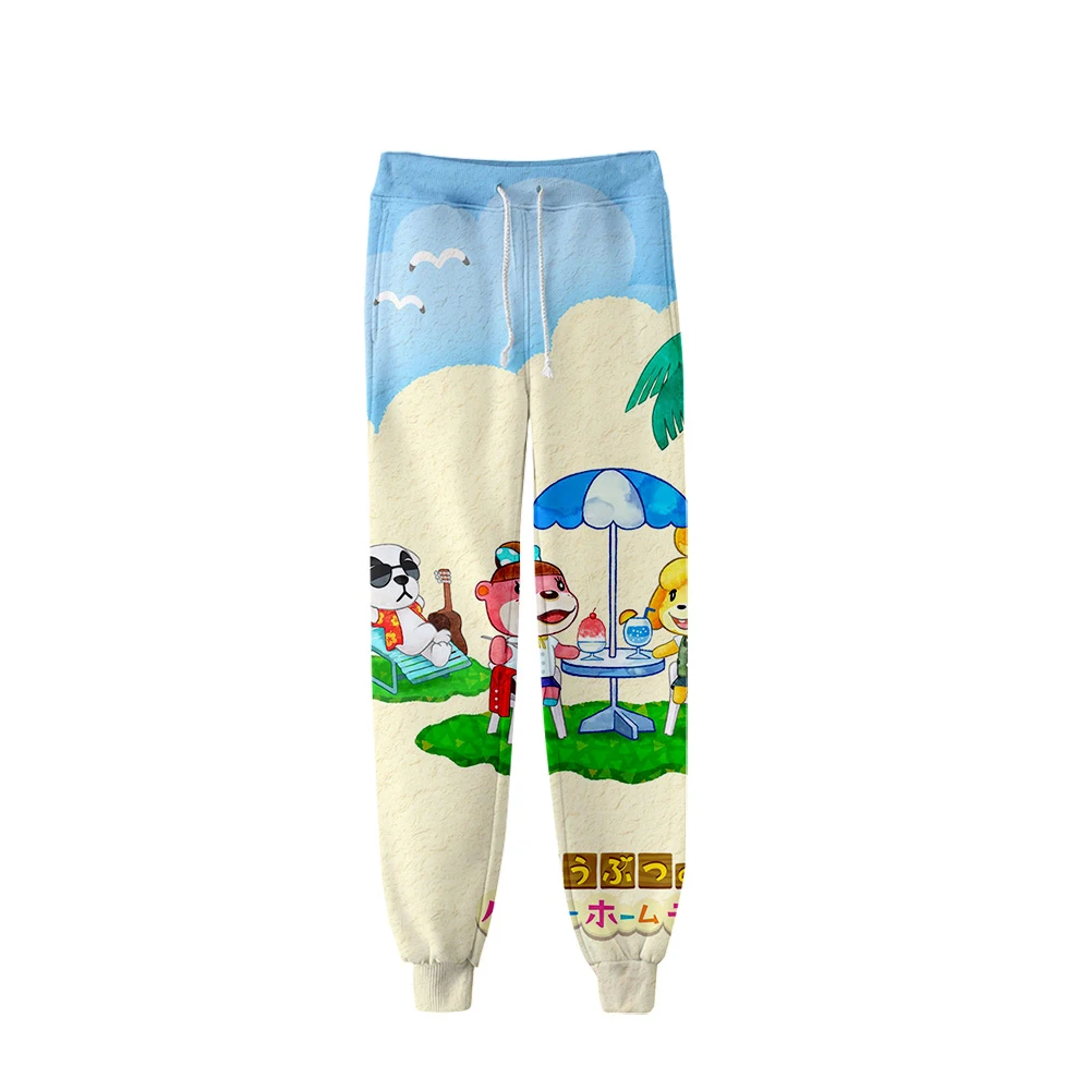 

Animal Crossing Casual Pants Elastic Band Home Pants Cartoon Picture 3D Printing Children and Teenager Student Pants