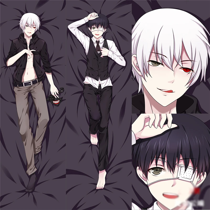 Чехол подушка с двусторонней печатью аниме kaneki ken Tokyo Ghoul 1 шт.|Реквизит для