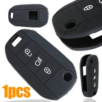 3 button remote fob protector silicone key case cover for peugeot 508 408 308 208 2008 3008 4008 rcz