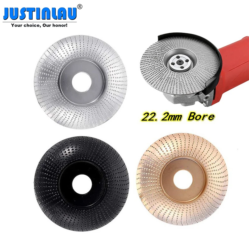 

108mm/4.25inch Tungsten Carbide Wood Shaping Disc Carving Disc 22.2mm Bore Sanding Grinder Wheel for 115/125 Angle Grinder