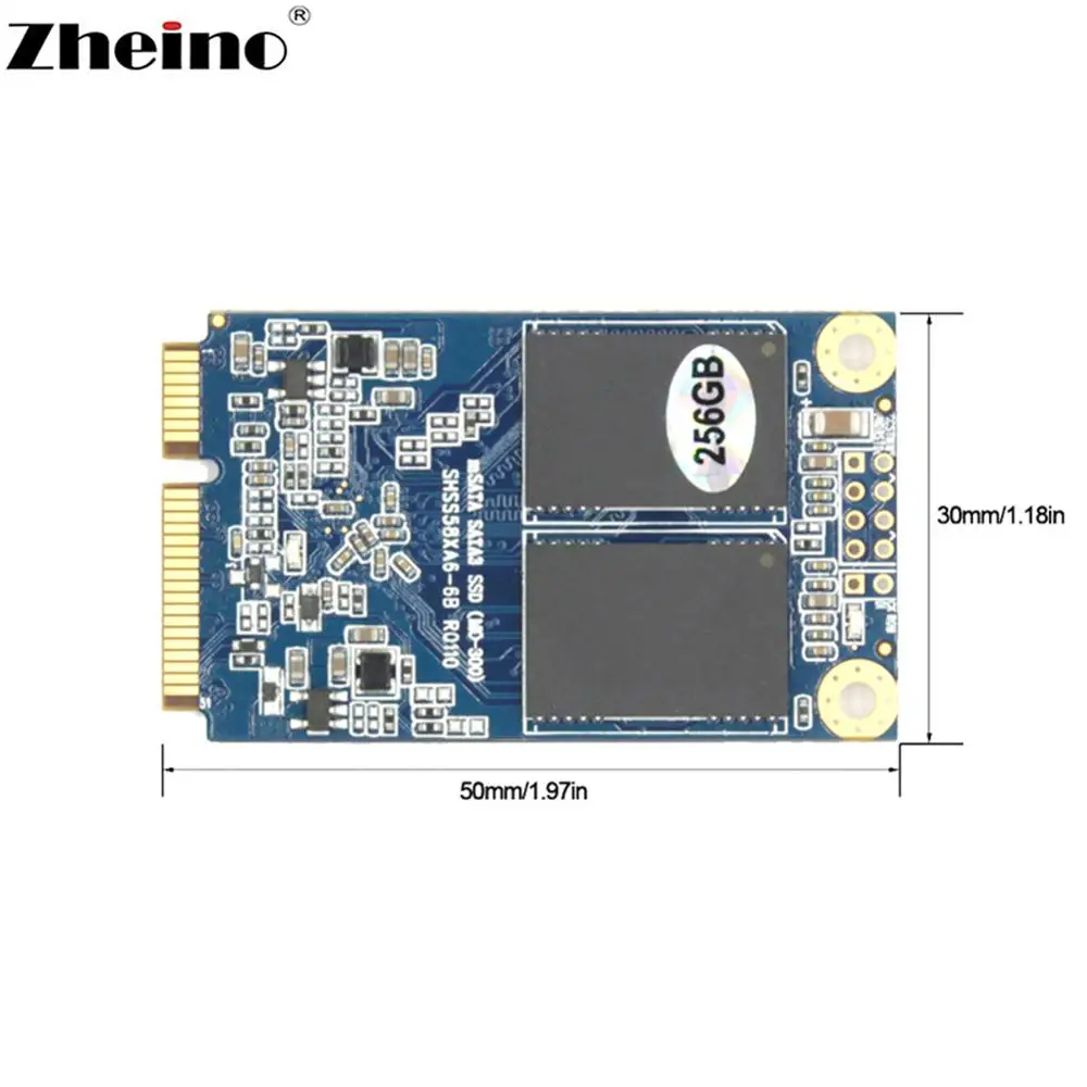 Твердотельный накопитель Zheino mSATA SSD 256 ГБ Новые поступления для настольного