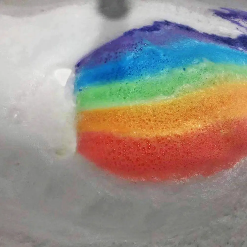 Радуга облако Бомба для ванны безопасный материал кожа увлажнение кожи красивый
