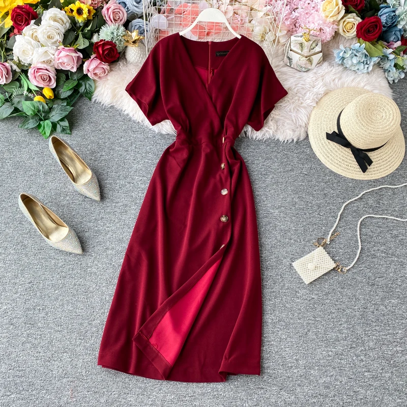 Женское винтажное платье Черное вечернее в Корейском стиле модель ZT5202 на весну и