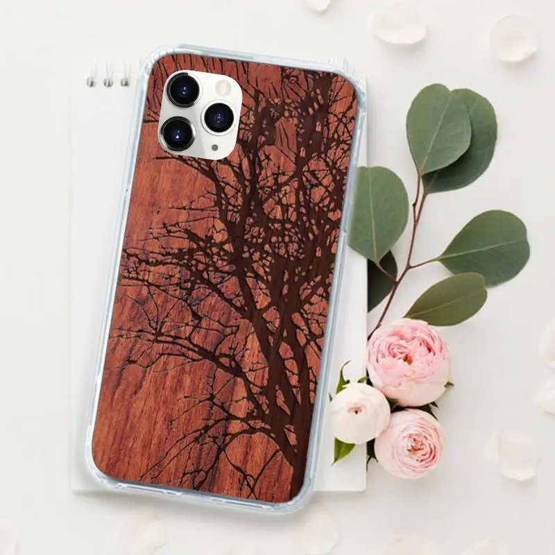 

Wood fashion design pattern Phone Cases for iPhone 11 12 pro XS MAX 8 7 6 6S Plus X 5S SE 2020 XR Luxury brand shell funda coque