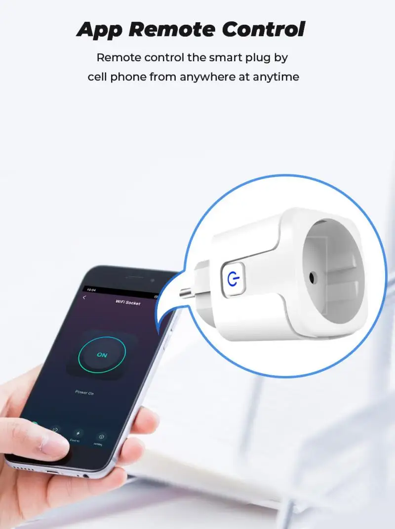 Смарт-розетка AUBESS Zigbee 16 А с таймером