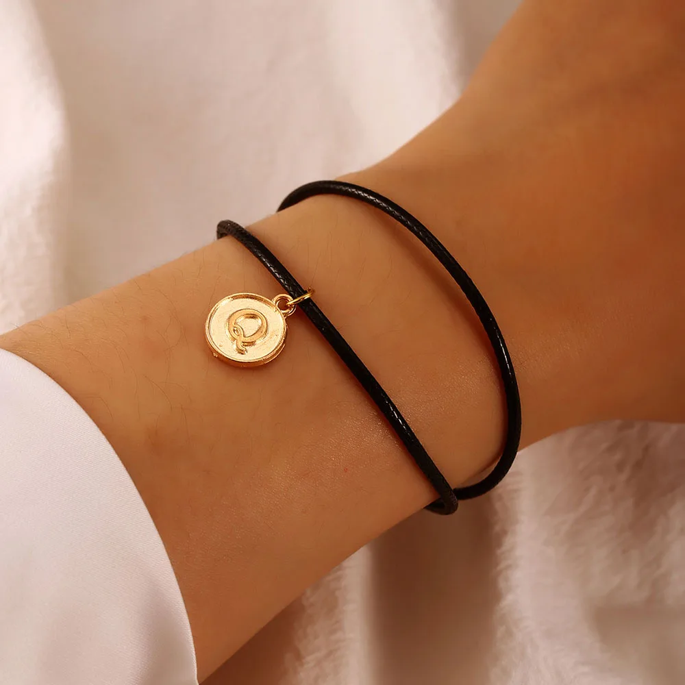 

Fashion Woven Elastic Adjustable Letter Womens Bracelet For Fine Couple Bracelets Anniversary Gift Christmas Party Jewelry Set