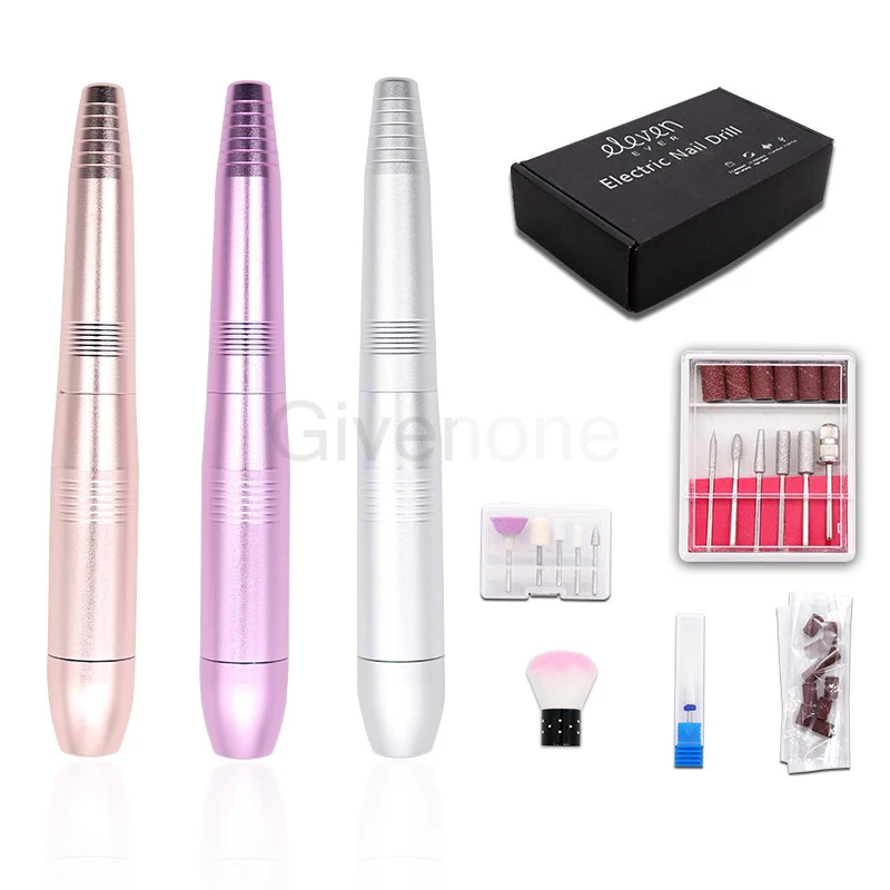 Электрическая дрель для ногтей ручка машинка маникюра портативная пилка
