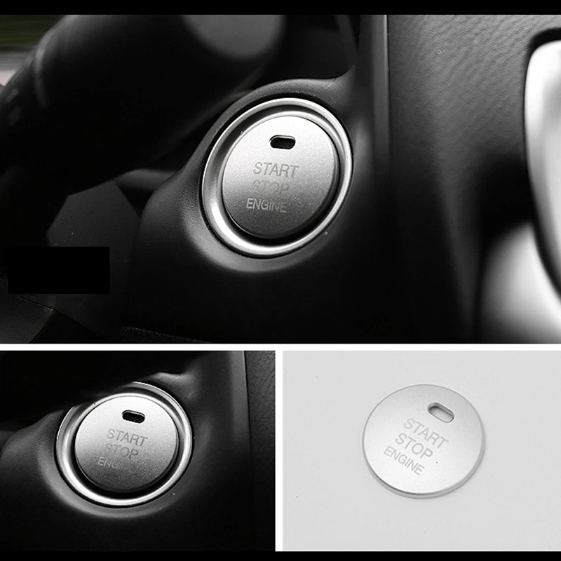 

For Mazda Cx5 Angkesela Atez Cx4 Car Engine Ignition Start Bright Ring Decoration Dedicated To One-click Start Button Patch