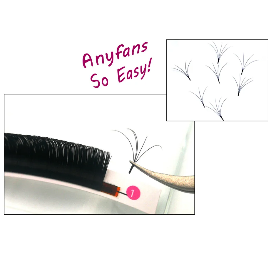 

Easy Fan Lashes Auto Blooming Volume Eyelash Extensions, C/D Curl Lash Extension High Quality Synthetic makeup tools