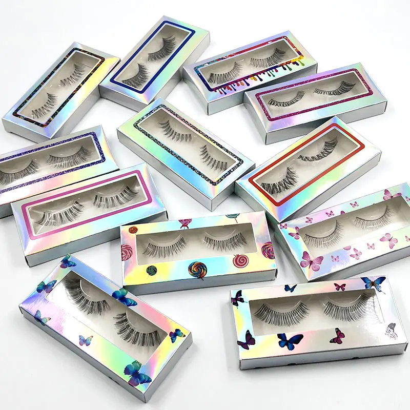 Новинка 12 пар натуральные мягкие 3D накладные ресницы натуральный вид для макияжа