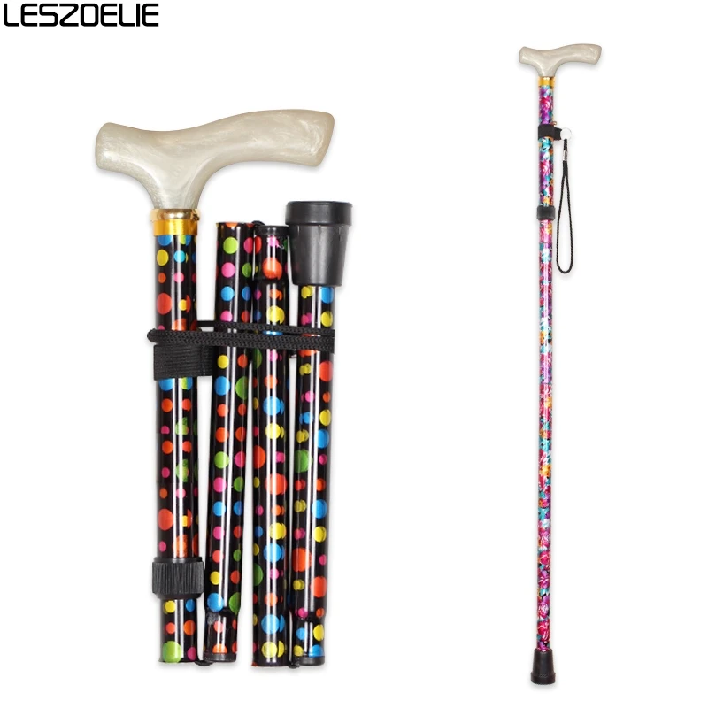 7 цветов модные складные трости для женщин Роскошные резиновые ручки декоративные цветочные трости для женщин регулируемые трости от AliExpress RU&CIS NEW