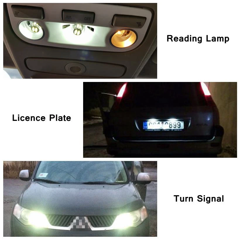 1 шт. W5W 10SMD 7020 SMD автомобильный светодиод T10 194 168 Замена клиновидного типа лампа