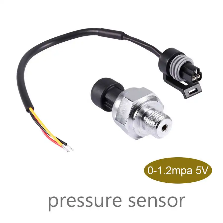 

G1/4 DC5V 0-1.2 MPa Pressure Transducer Sender Sensor Oil Fuel Diesel Gas Water Pressure Transducer with 19cm Cable