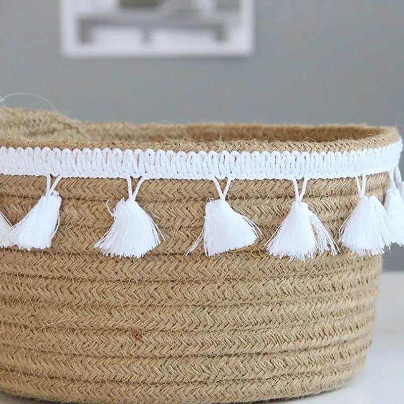 Корзина для хранения из хлопкового шнура плетеная корзина младенцев и в