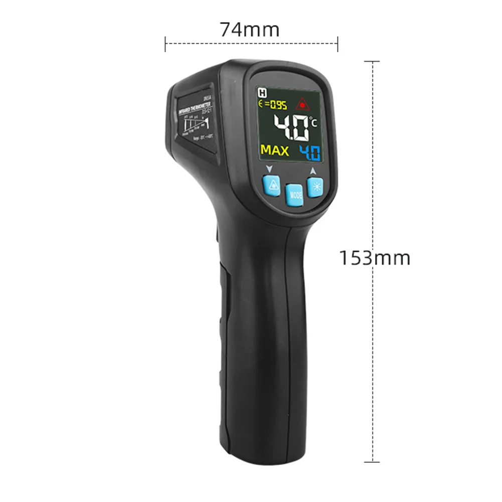 

Digital Non-Contact Infrared Thermometer Laser Pyrometer for Boiler Home Oven Confectionery Industry Temperature Meter