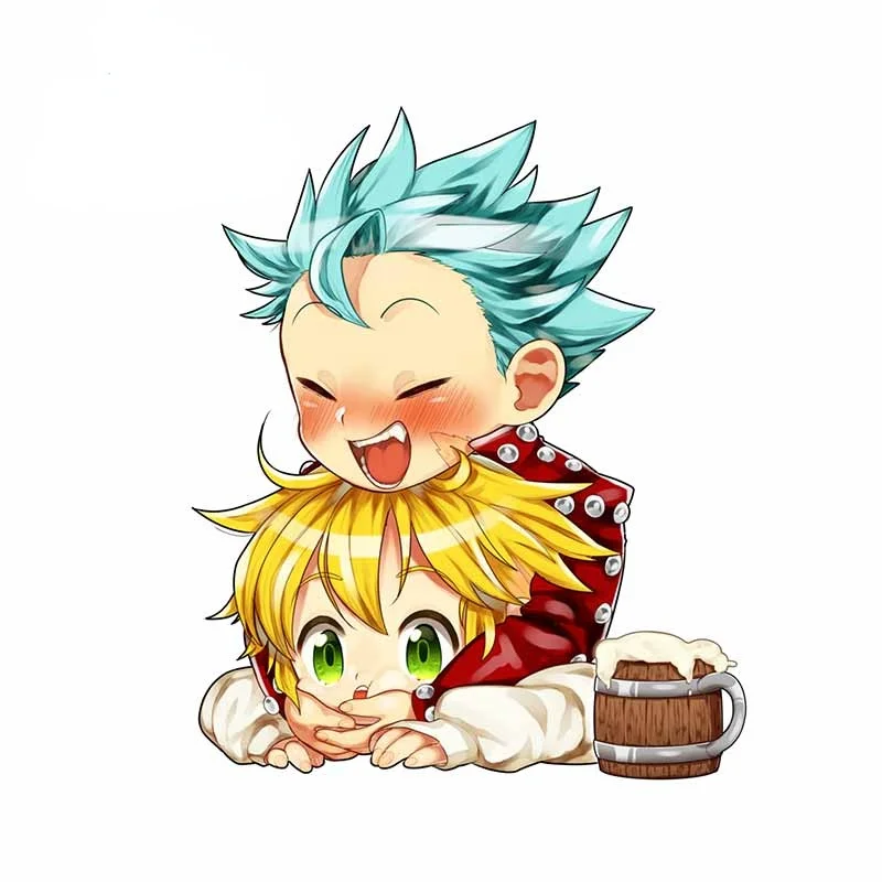 

Лобовое стекло, Meliodas Ban, семи смертных грехов, водонепроницаемые, аниме, украшения, автомобильные наклейки, Мультяшные детали, KK13 * 11 см