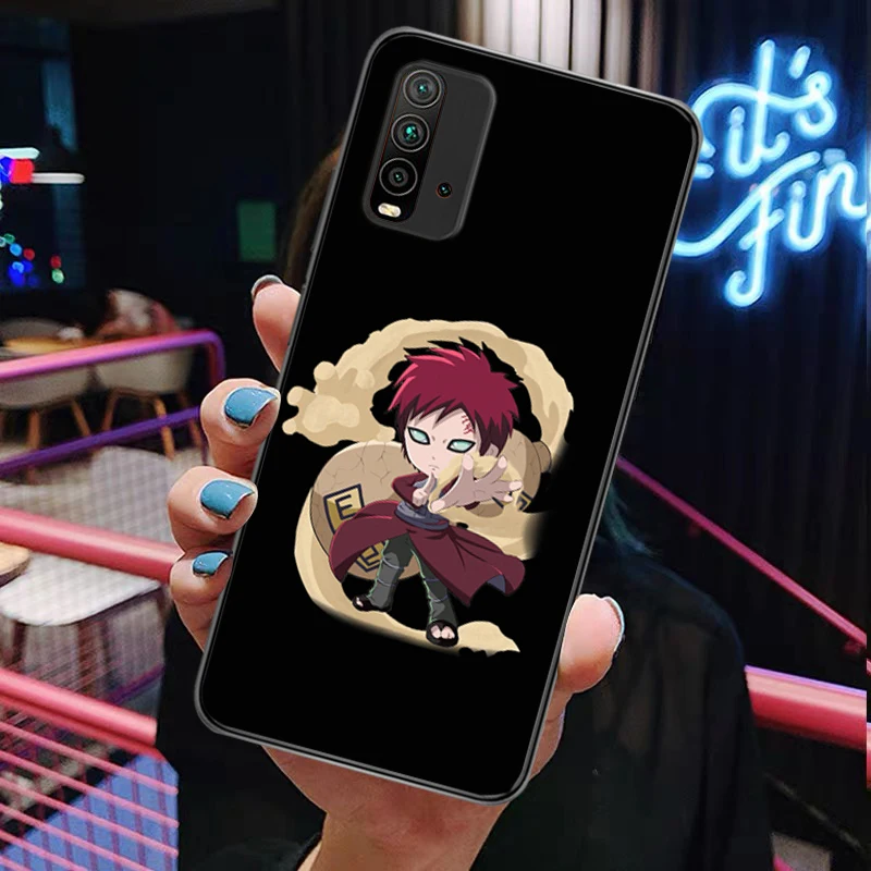 

N-Narutos Kakashi Sasuked Gaara Painting Phone Case Redmi 9 9 Pro 9T 9A 9C Redmi Note 9 9S Pro Max Ultra-thin Silicone Carcasa