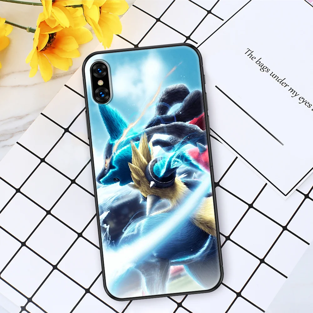 

Cartoon Pokemones Cute Phone Case Cover Hull For iphone 5 5s se 2 6 6s 7 8 12 mini plus X XS XR 11 PRO MAX black painting