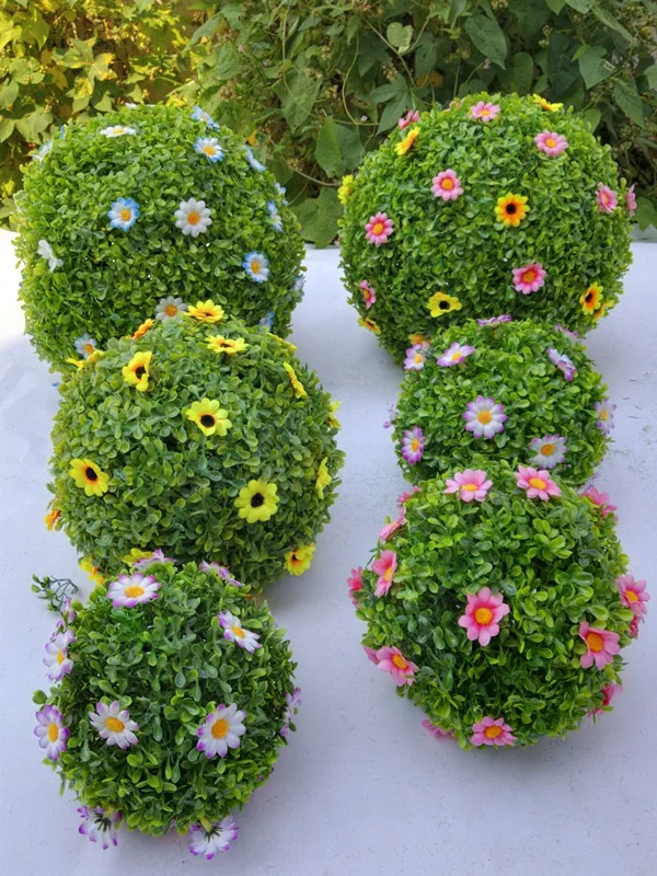 Искусственное растение пластиковый арахисовый лист соломенный шар для гостиной