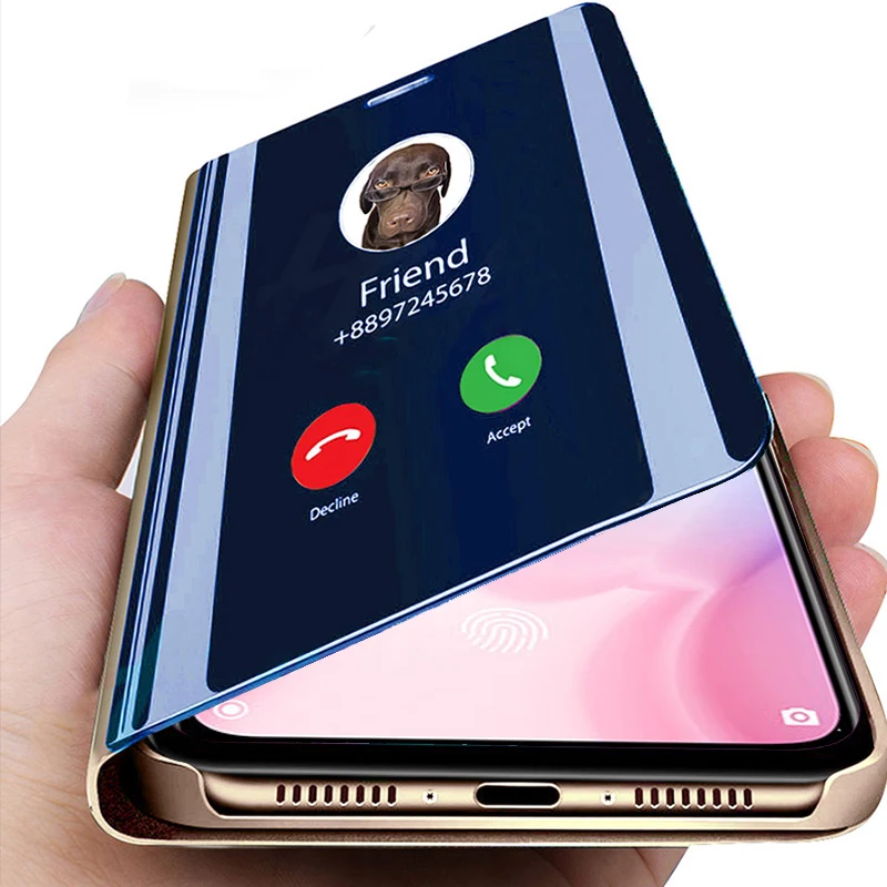 Умный зеркальный флип чехол для Xiaomi mi 9 lite light 9se 9t pro с подставкой xiaomi ksiomi xiomi mi9 mi9lite