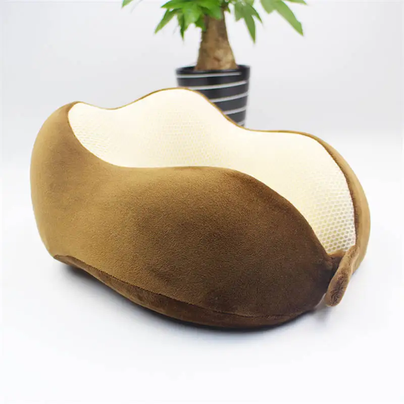 Подарок Санты медленный отскок памяти хлопок u-подушка самолет путешествия