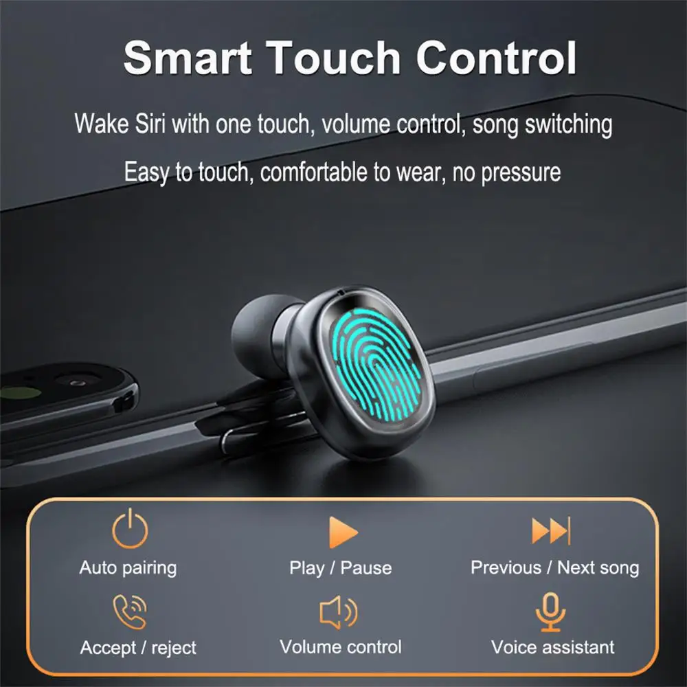 B9 TWS Bluetooth 5 0 наушники беспроводные 8D HIFI спортивные с микрофоном игровая