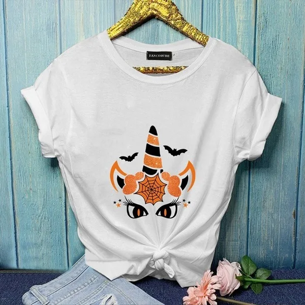 Футболка женская хлопковая с принтом в стиле Харадзюку глазами | Женская одежда