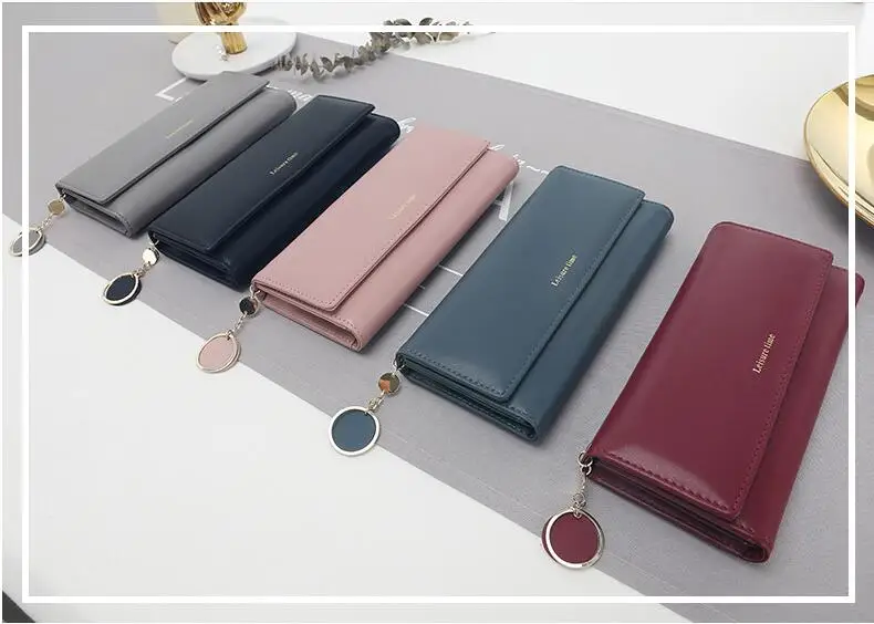 Новые модные женские кошельки длинный стиль многофункциональный кошелек свежий