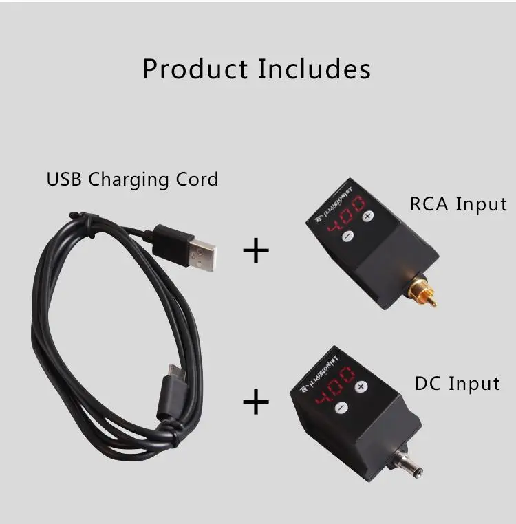 Новейший беспроводной источник питания мини мощность татуировки RCA/DC разъем татуировки Поставщик Для татуировки ручка машина