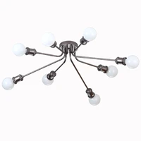 nordic glass ball celling chandelier gold coffee modern led hanging spider lamp for living bed room home loft industrial deco