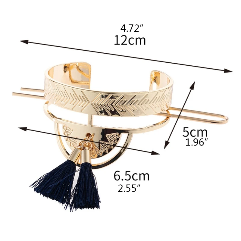 

Hollow out Tassels Metal Hair Stick Bun Holder Hairpin Barrette Hair Clip Clamp Headdress Women Vintage Jewelry Gifts