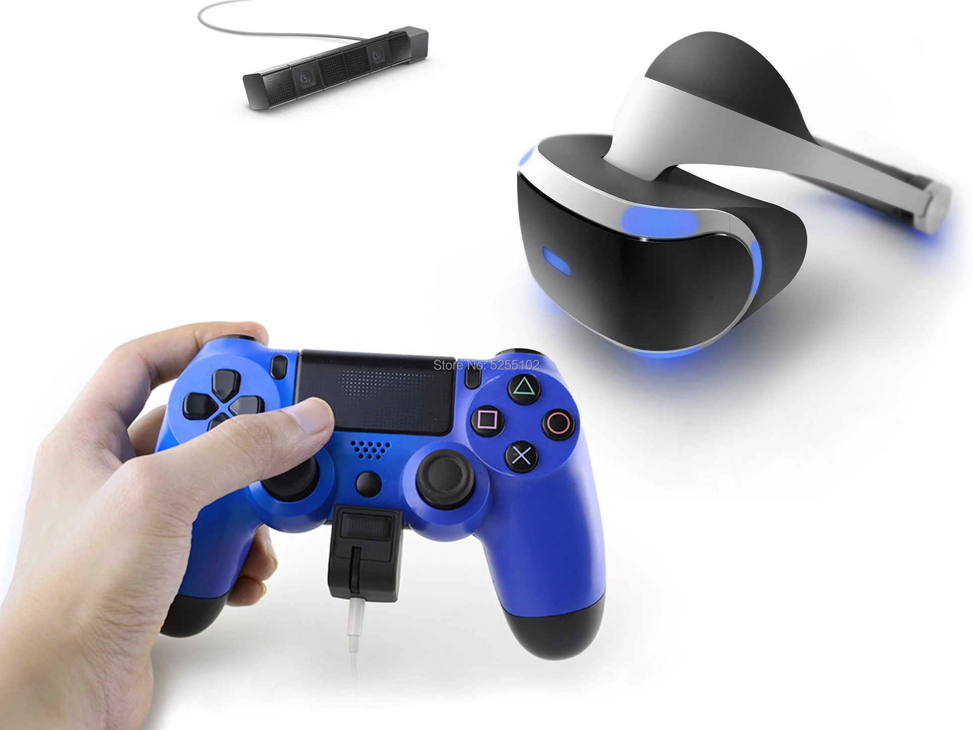 5 шт для PS4 Очки виртуальной реальности VR гарнитура ручка адаптер чата