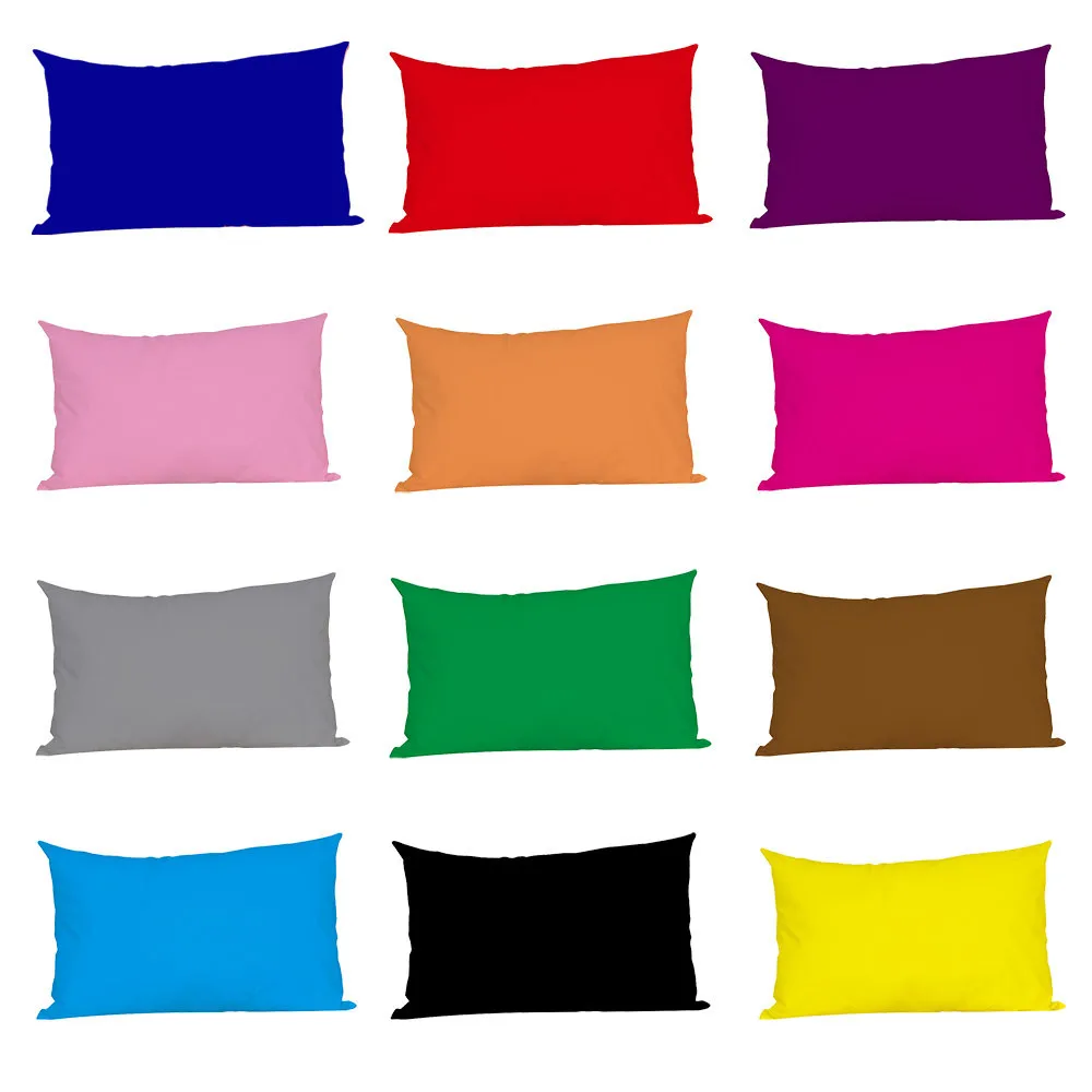 Прямоугольная наволочка с геометрическим рисунком 50*75 см однотонная домашнее