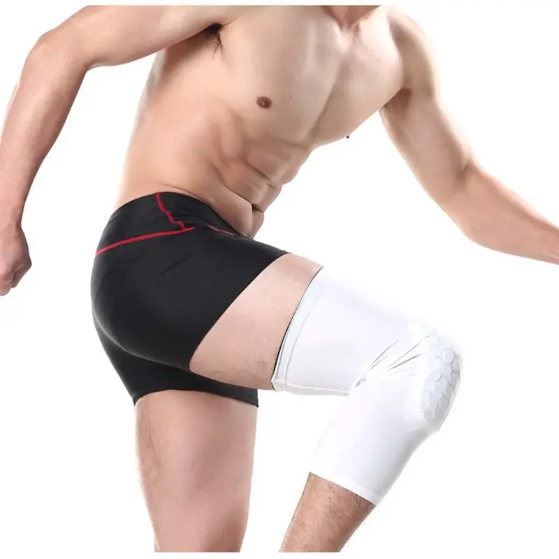 

Balight Men Sports Knee Pads Breathable Honeycomb Long Knee Support Pad Basketball Leg Sleeve Protector