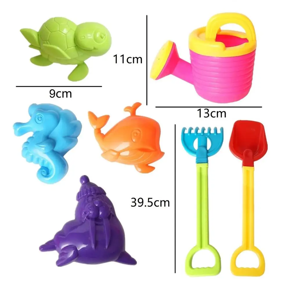 8 шт. Забавный набор игрушек для пляжа лопаты грабли Дождеватель модели песка и