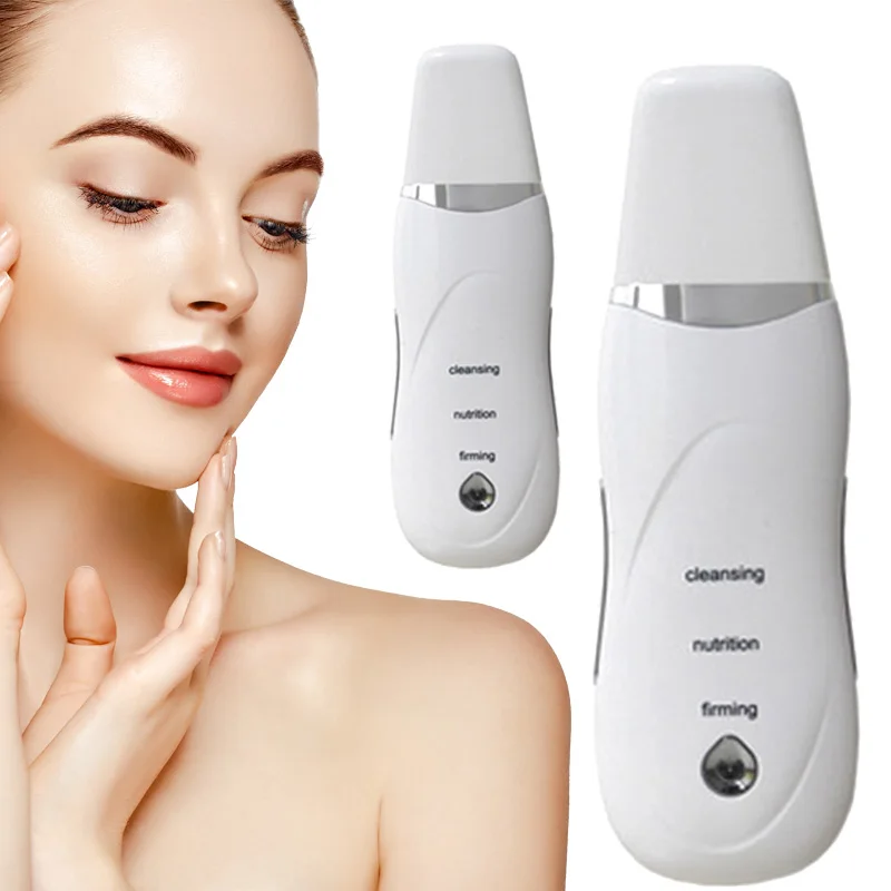

Ultrasonic Skin Scrubber Cavitation Peeling Vibration Cleanser Ion Exfoliating Dark Spots Pores Wrinklesface-lift Facialmassager