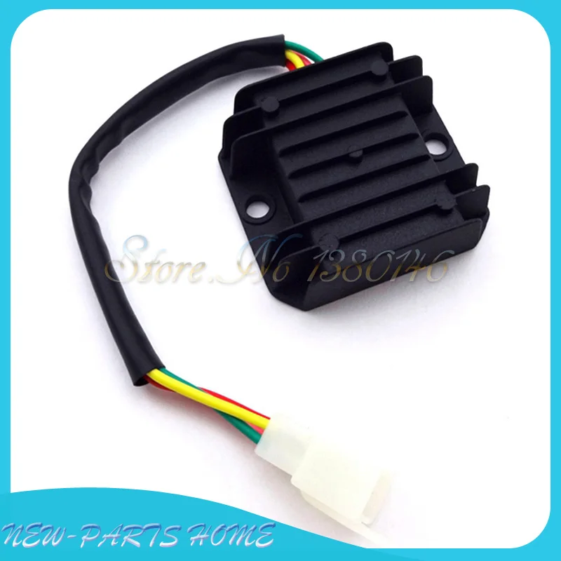 4 проводный регулятор напряжения с штекером выпрямитель для квадроцикла мопеда