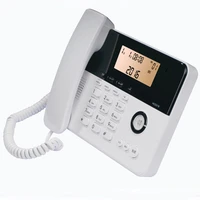 corded phone with speaker caller id orange lcd backlit desk telephone landline system for small and medium business