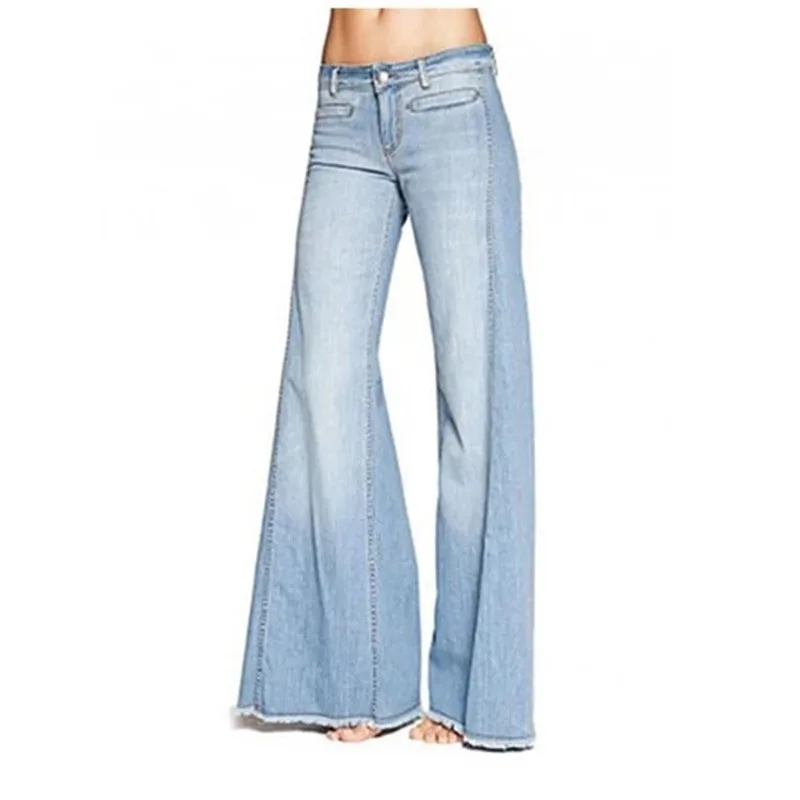 

Черные женские джинсы Boyfriend со средней талией и бахромой, Женские винтажные джинсы с широкими штанинами размера плюс XS-4XL