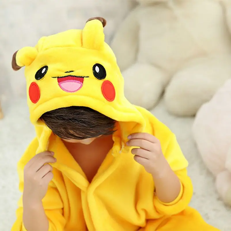 Пижама-кигуруми детская фланелевая с капюшоном |