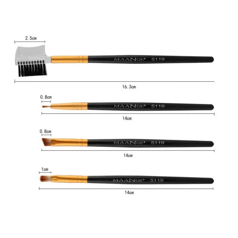 Набор кистей для макияжа 7 шт. набор губ теней век основа пудра хайлайтер