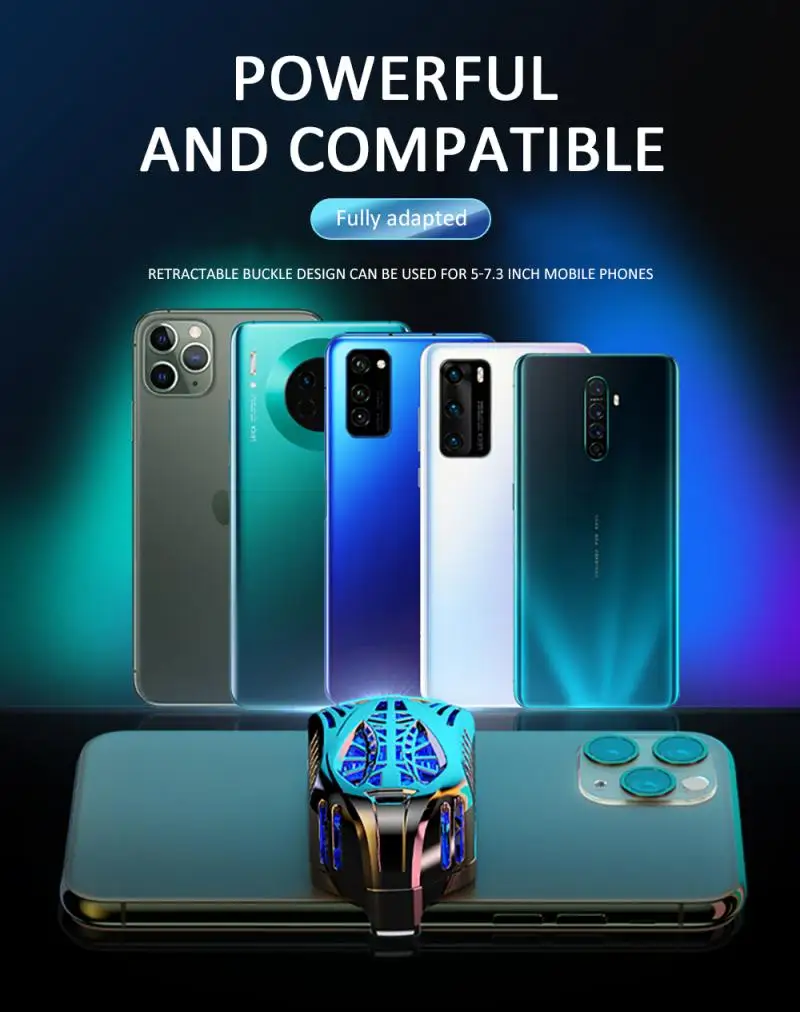 Новый игровой радиатор мобильный телефон охлаждающий вентилятор для игрового